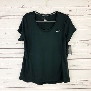 Nike Dri-Fit Contour Running Tee Black XL